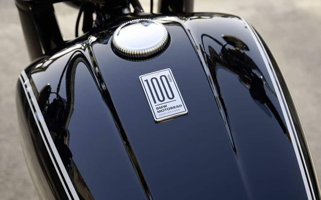 BMW Motorrad R18 100 ans, réservoir moto