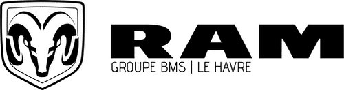 Logo de RAM en noir, Groupe BMS le Havre.