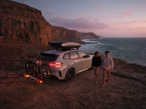 Accessoires BMW au bord de la plage